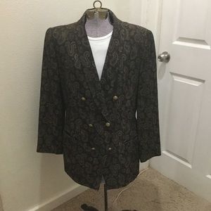 Vintage Dana Buchman Paisley Blazer